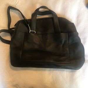 Delsey laptop/briefcase black leather